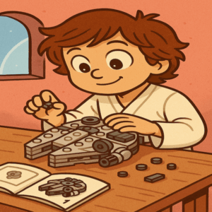 luke brown hair build millenium falcon